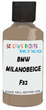 Detail brush applying Beige Solid to a small door scratch on an Bmw 5-Series Limousine, clean OEM finish