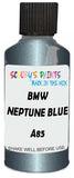 Detail brush applying Blue Metallic to a small door scratch on an Bmw 5-Series Gt, clean OEM finish