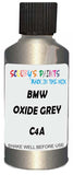 Detail brush applying Grey Metallic to a small door scratch on an Bmw M3, clean OEM finish