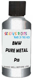 Detail brush applying Silver Metallic to a small door scratch on an Bmw 8-Series Coupe, clean OEM finish
