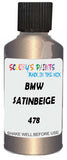 Detail brush applying Beige Metallic to a small door scratch on an Bmw 7-Series, clean OEM finish