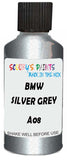 Detail brush applying Grey Metallic to a small door scratch on an Bmw M3, clean OEM finish