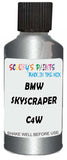 Detail brush applying Grey Metallic to a small door scratch on an Bmw M3, clean OEM finish