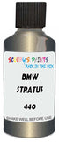 Detail brush applying Grey Metallic to a small door scratch on an Bmw M3, clean OEM finish