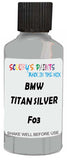 Detail brush applying Silver Solid to a small door scratch on an Bmw M3, clean OEM finish