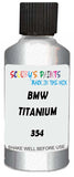 Detail brush applying Silver Metallic to a small door scratch on an Bmw M3, clean OEM finish
