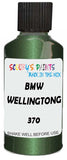 Detail brush applying Green Metallic to a small door scratch on an Bmw 7-Series, clean OEM finish