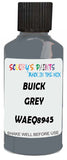 Detail brush applying Grey Solid to a small door scratch on an Buick Lesabre, clean OEM finish