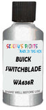Detail brush applying Silver Metallic to a small door scratch on an Buick Lucerne, clean OEM finish
