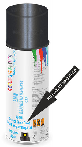 Direct Gloss Spray For Bmw M3 Brands Hatch Grey Pearl C17 Aerosol Paint No Lacquer Required