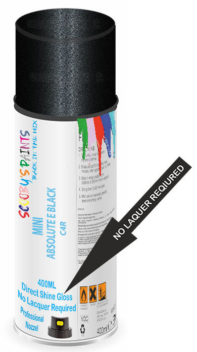 Direct Gloss Spray For Mini Cooper Sd Countryman Midnight Black Ii C4R ...