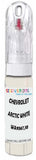 10ml–30ml touch-up kit for Chevrolet Corvette chips and scratches, precise colour match to Arctic White Wa9567,10