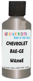 Detail brush applying Beige Metallic to a small door scratch on an Chevrolet Blazer, clean OEM finish