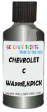 Detail brush applying Silver Metallic to a small door scratch on an Chevrolet C/K Pickup, clean OEM finish