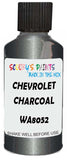 Detail brush applying Black Metallic to a small door scratch on an Chevrolet Trucks, clean OEM finish