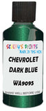 Detail brush applying Green Metallic to a small door scratch on an Chevrolet Vans, clean OEM finish