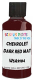 Detail brush applying Red Solid to a small door scratch on an Chevrolet Trucks, clean OEM finish