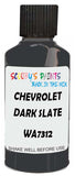 Detail brush applying Grey Solid to a small door scratch on an Chevrolet Trucks, clean OEM finish