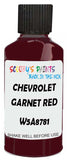 Detail brush applying Red Solid to a small door scratch on an Chevrolet Trucks, clean OEM finish
