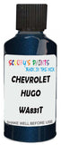 Detail brush applying Blue Metallic to a small door scratch on an Chevrolet Caprice, clean OEM finish