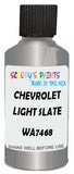 Detail brush applying Grey Metallic to a small door scratch on an Chevrolet Trucks, clean OEM finish