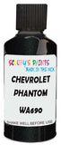 Detail brush applying Black Metallic to a small door scratch on an Chevrolet Ss, clean OEM finish