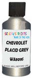 Detail brush applying Grey Metallic to a small door scratch on an Chevrolet Captiva, clean OEM finish