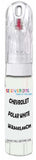 10ml–30ml touch-up kit for Chevrolet Corvette chips and scratches, precise colour match to Polar White Wa3465,66C91