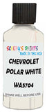Detail brush applying White Solid to a small door scratch on an Chevrolet Tahoe, clean OEM finish