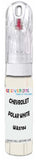 10ml–30ml touch-up kit for Chevrolet Vans chips and scratches, precise colour match to Polar White Wa5704