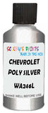Detail brush applying Silver Metallic to a small door scratch on an Chevrolet Epica, clean OEM finish