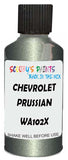 Detail brush applying Silver Metallic to a small door scratch on an Chevrolet Caprice, clean OEM finish