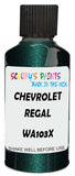 Detail brush applying Green Metallic to a small door scratch on an Chevrolet Ss, clean OEM finish