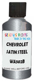 Detail brush applying Grey Metallic to a small door scratch on an Chevrolet Spin, clean OEM finish