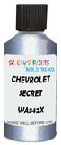 Detail brush applying Purple Solid to a small door scratch on an Chevrolet Creative, clean OEM finish