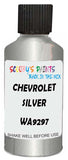 Detail brush applying Silver Metallic to a small door scratch on an Chevrolet Sprint, clean OEM finish