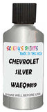 Detail brush applying Silver Metallic to a small door scratch on an Chevrolet Corvette, clean OEM finish