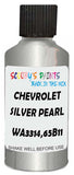 Detail brush applying Silver Metallic to a small door scratch on an Chevrolet Corvette, clean OEM finish
