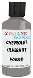 Detail brush applying Silver Solid to a small door scratch on an Chevrolet Blazer, clean OEM finish