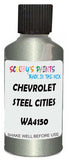 Detail brush applying Grey Metallic to a small door scratch on an Chevrolet Corvette, clean OEM finish