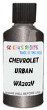 Detail brush applying Silver Metallic to a small door scratch on an Chevrolet Spark, clean OEM finish