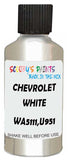Detail brush applying White Metallic to a small door scratch on an Chevrolet Trucks, clean OEM finish