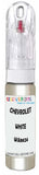 10ml–30ml touch-up kit for Chevrolet Blazer chips and scratches, precise colour match to White Wa8624