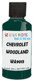 Detail brush applying Green Solid to a small door scratch on an Chevrolet Tahoe, clean OEM finish