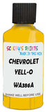 Detail brush applying Yellow Solid to a small door scratch on an Chevrolet Corvette, clean OEM finish