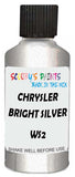 Detail brush applying Grey Metallic to a small door scratch on an Chrysler Town & Country Ex, clean OEM finish