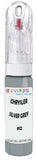 10ml–30ml touch-up kit for Chrysler Ypsilon chips and scratches, precise colour match to Silver Grey Metallic 612