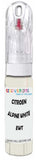 10ml–30ml touch-up kit for Citroen Zx chips and scratches, precise colour match to Alpine White Ewt