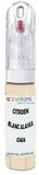 10ml–30ml touch-up kit for Citroen Acadiane chips and scratches, precise colour match to Blanc Alaska Gwa