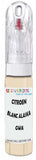 10ml–30ml touch-up kit for Citroen 2Cv chips and scratches, precise colour match to Blanc Alaska Gwa